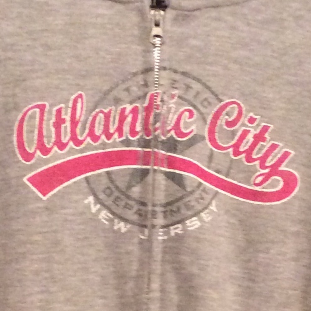 Gray Youth Hoodie, Atlantic City New Jersey, NWT